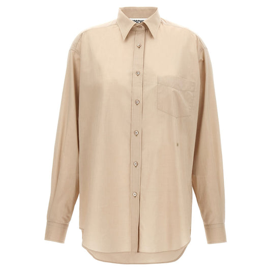 Moschino Beige Cotton Blouse