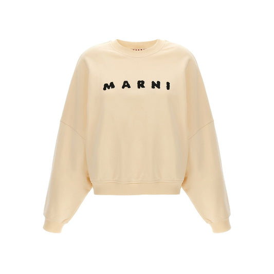 Marni White Cotton Sweatshirt