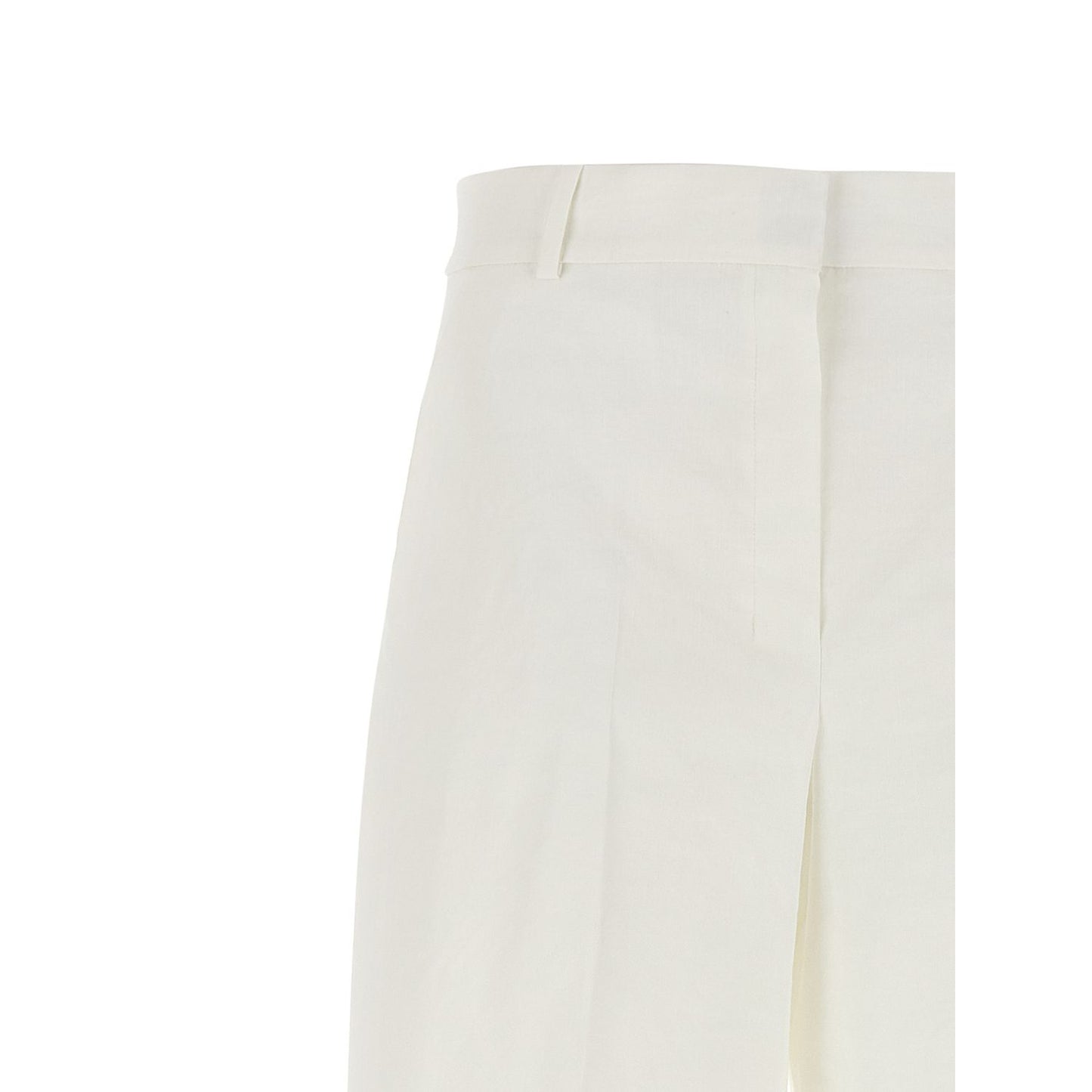 Theory White Linen Casual Pants