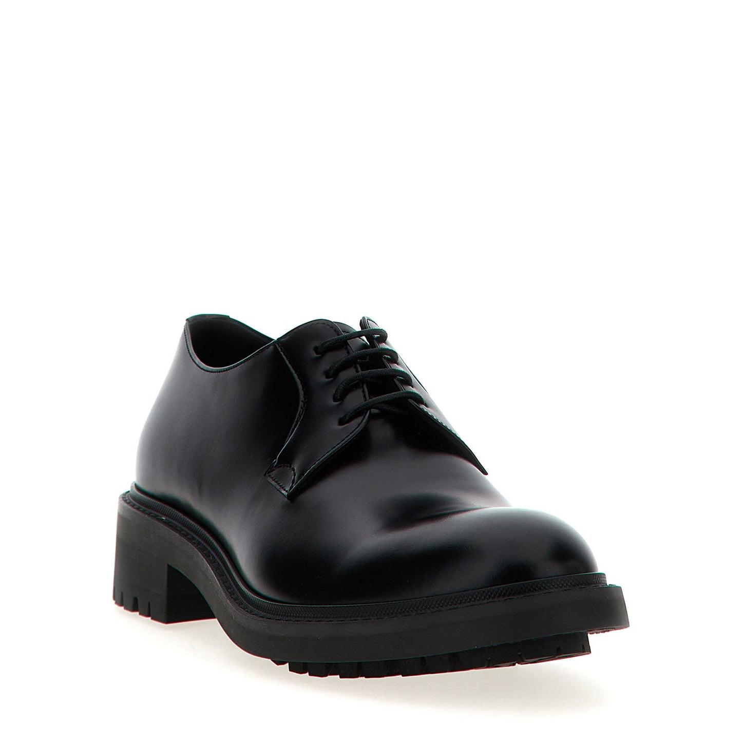 Saint Laurent Black Lamb Leather Oxfords And Derbies