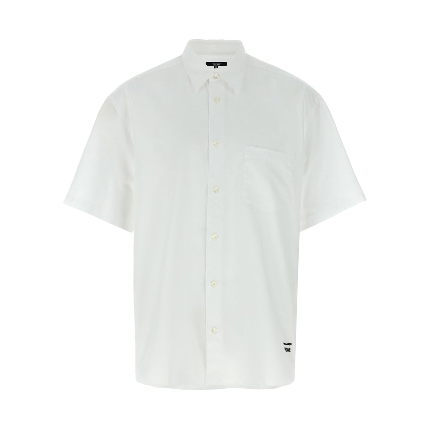 Comme Des Garçons White Cotton Blouse