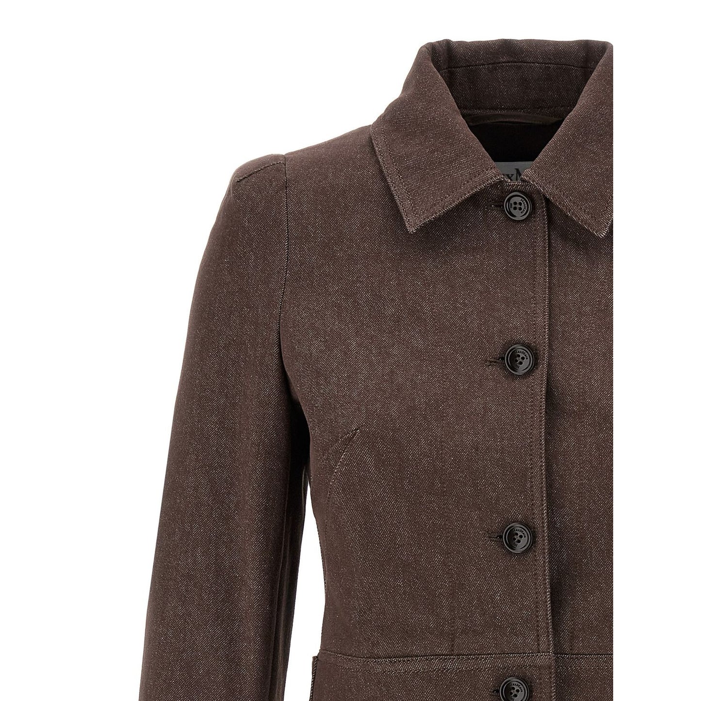 Max Mara Brown Cotton Blazer