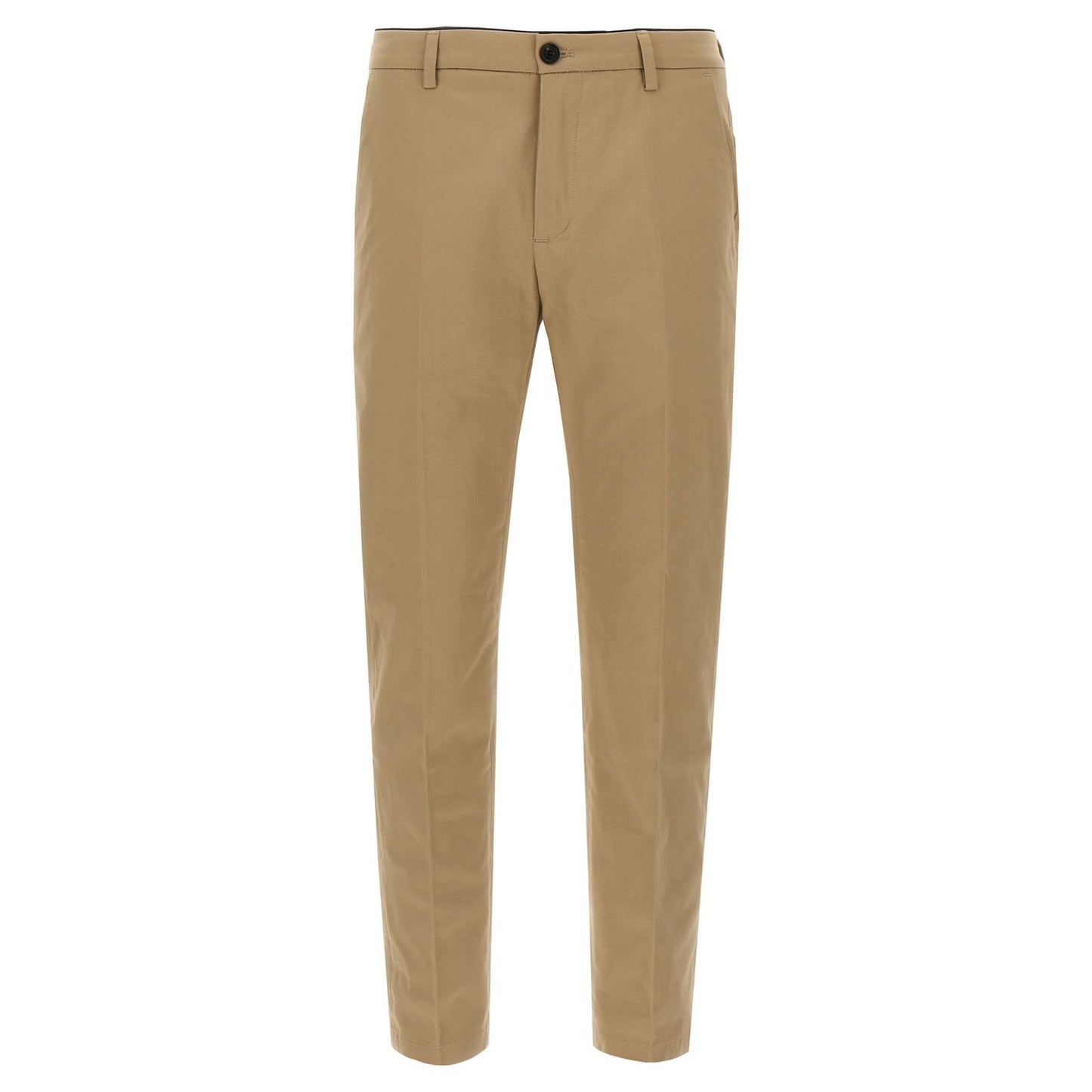 Department 5 Beige Cotton Cropped Pants