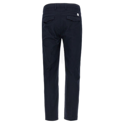Department 5 Blue Cotton Cropped Pants