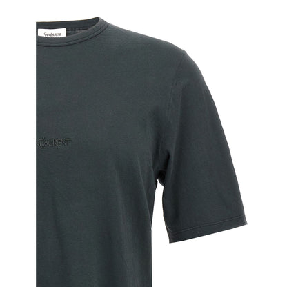 Saint Laurent Black Cotton T-Shirt