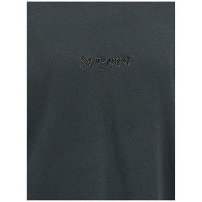 Saint Laurent Black Cotton T-Shirt