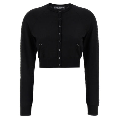 Dolce & Gabbana Black Viscose Cardigan