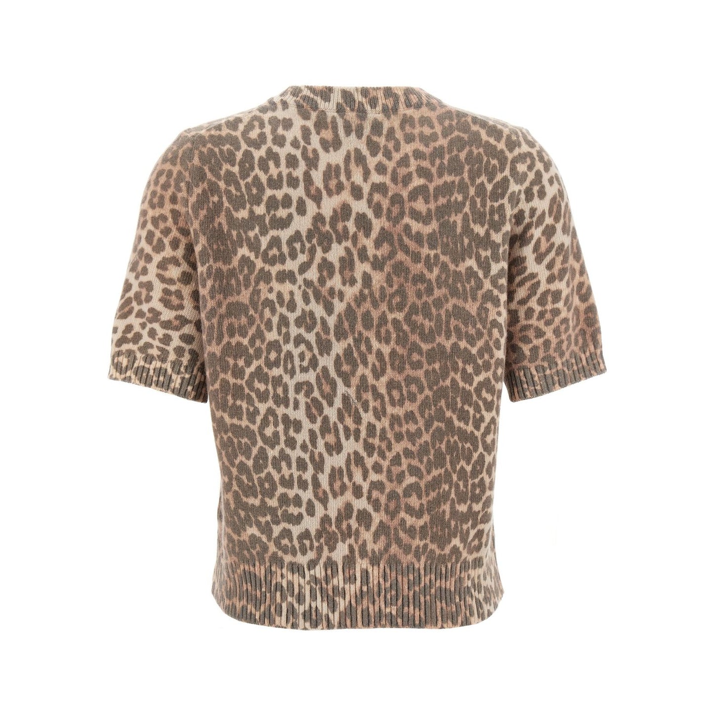 Ganni Brown Wool T-Shirt