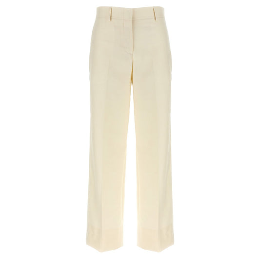 Brioni White Wool Dress Pants