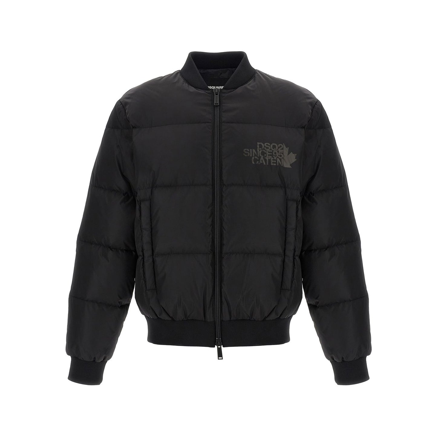 Dsquared² Black Polyamide Bomber