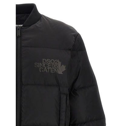 Dsquared² Black Polyamide Bomber
