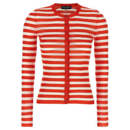 Dolce & Gabbana Orange Viscose Cardigan