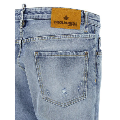 Dsquared² Blue Cotton Skinny Jeans