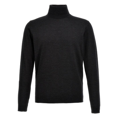 Roberto Collina Gray Merino Wool Cardigan