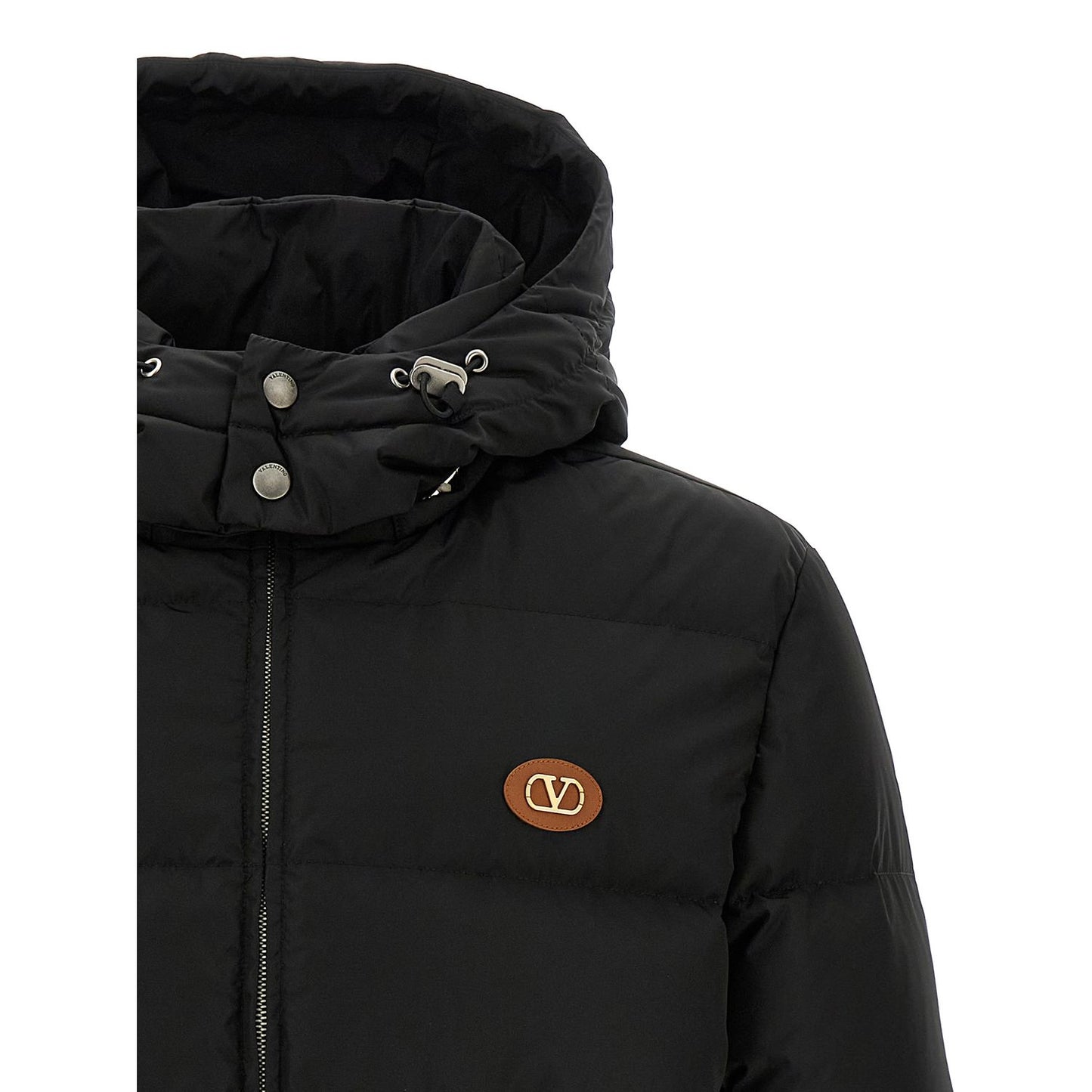 Valentino Garavani Black Polyamide Full-Length Jacket