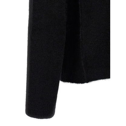 Rick Owens Black Wool Cardigan