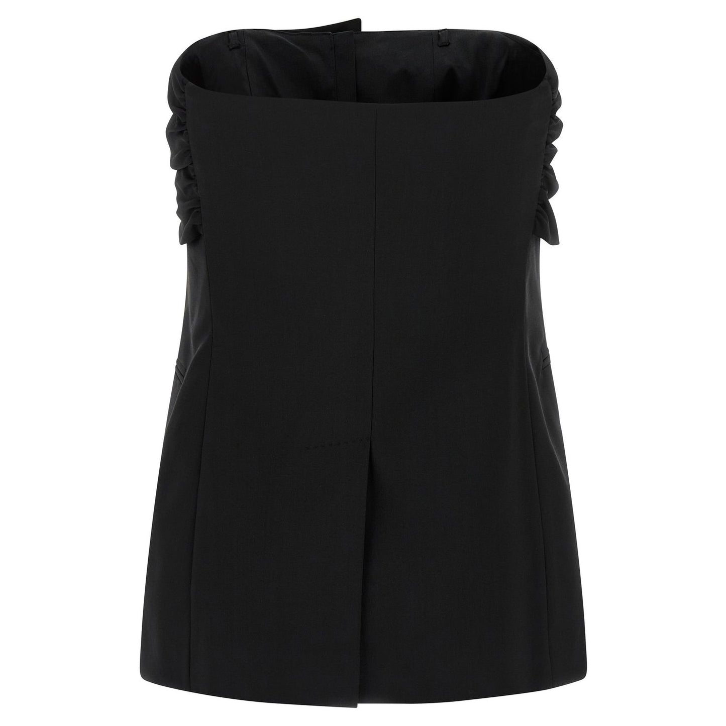 Max Mara Black Virgin Wool Tank Tops