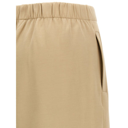 Max Mara Brown Silk Casual Pants