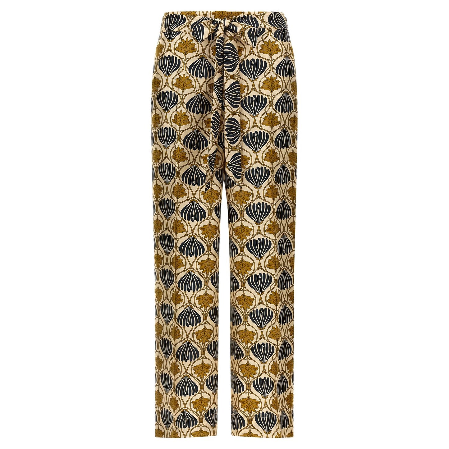 Max Mara Bicolor Silk Casual Pants