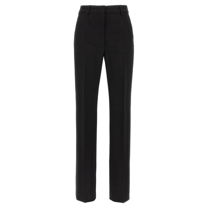 Sportmax Black Viscose Casual Pants