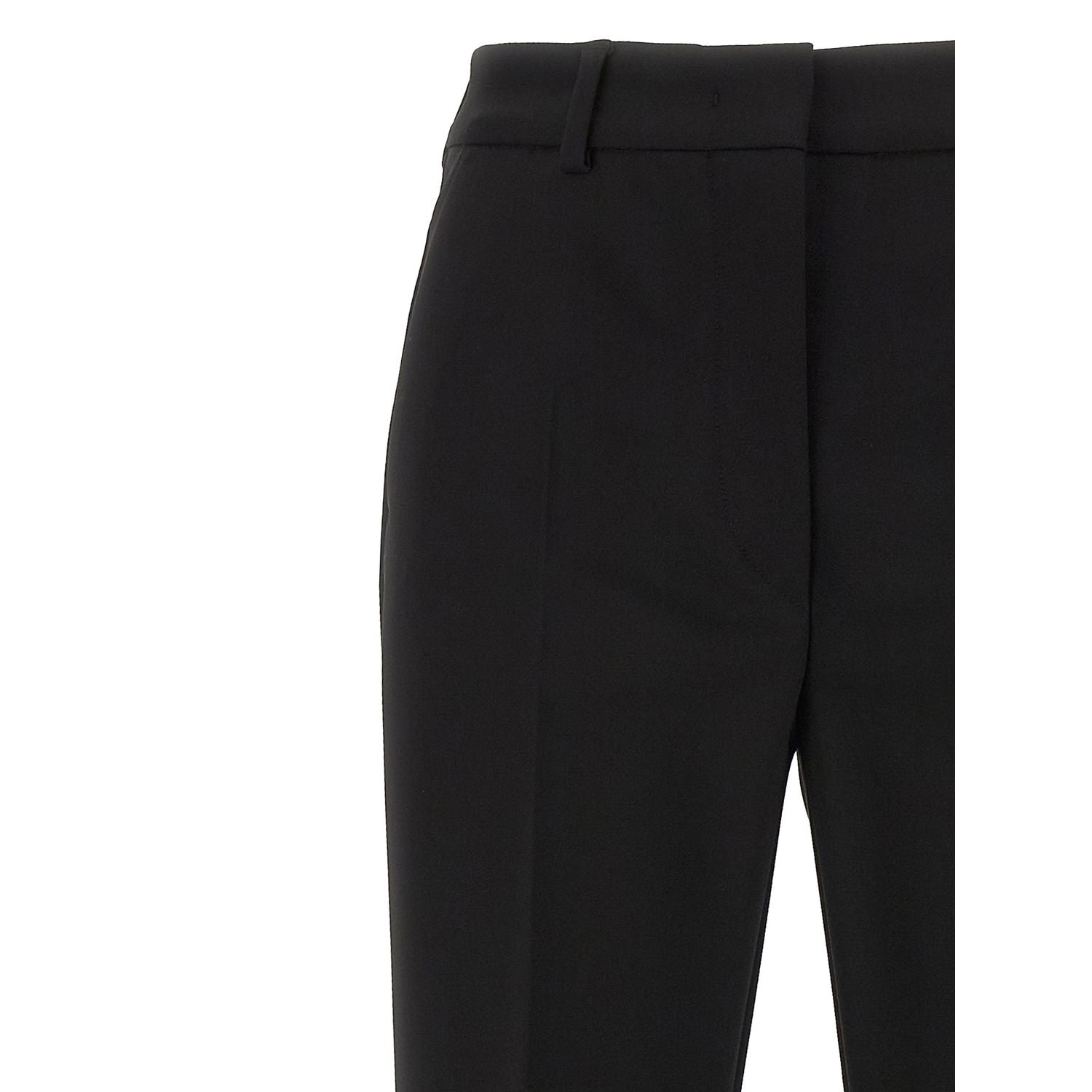 Sportmax Black Viscose Casual Pants