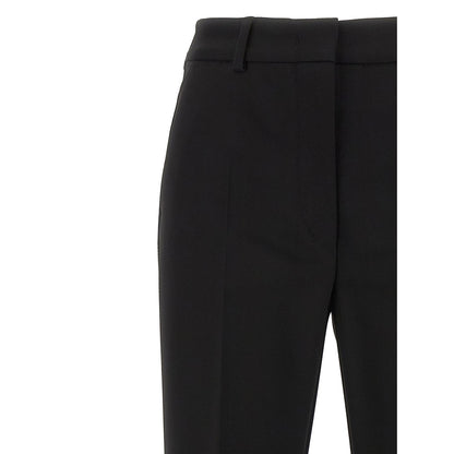 Sportmax Black Viscose Casual Pants