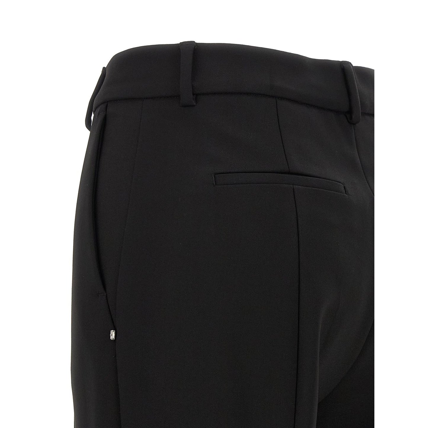 Sportmax Black Viscose Casual Pants