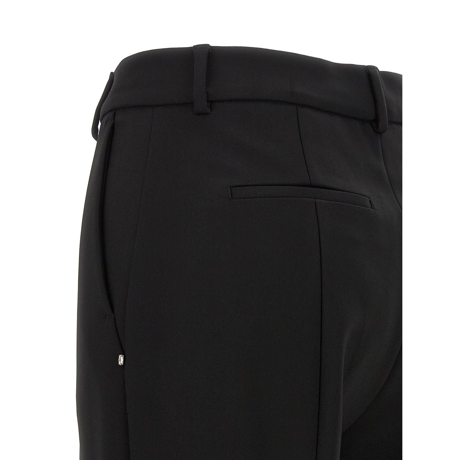 Sportmax Black Viscose Casual Pants