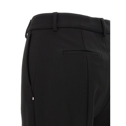 Sportmax Black Viscose Casual Pants