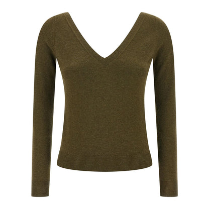 Saint Laurent Bicolor Cashmere Cardigan