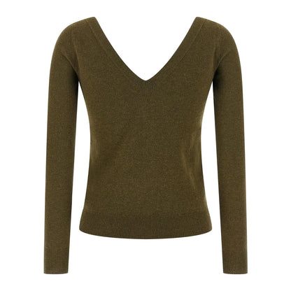 Saint Laurent Bicolor Cashmere Cardigan