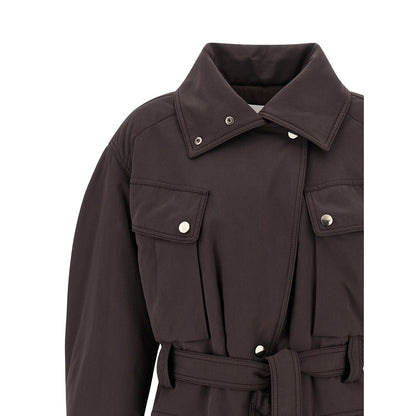 The Andamane Brown Polyester Parka