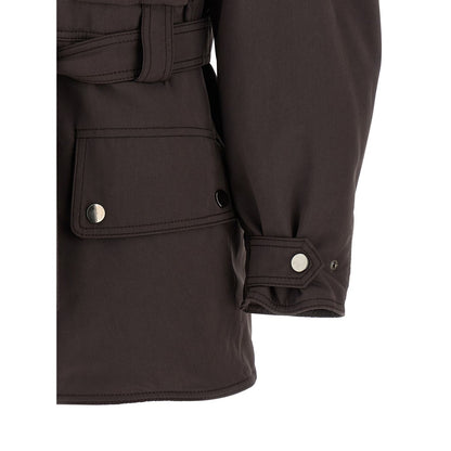 The Andamane Brown Polyester Parka