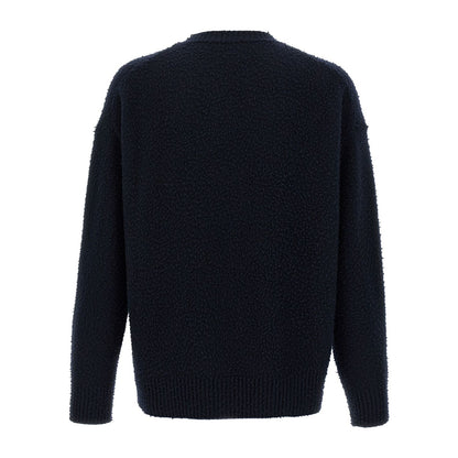 Roberto Collina Blue Merino Wool Cardigan