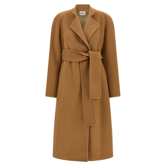 Khaite Brown Wool Coat