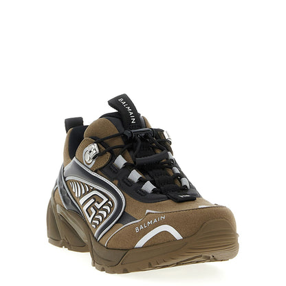Balmain Bicolor Polyethylene Athletic Sneakers