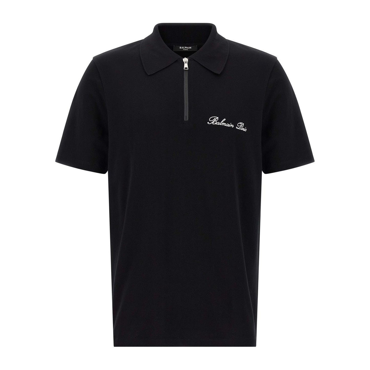 Balmain Bicolor Cotton Polo Shirt