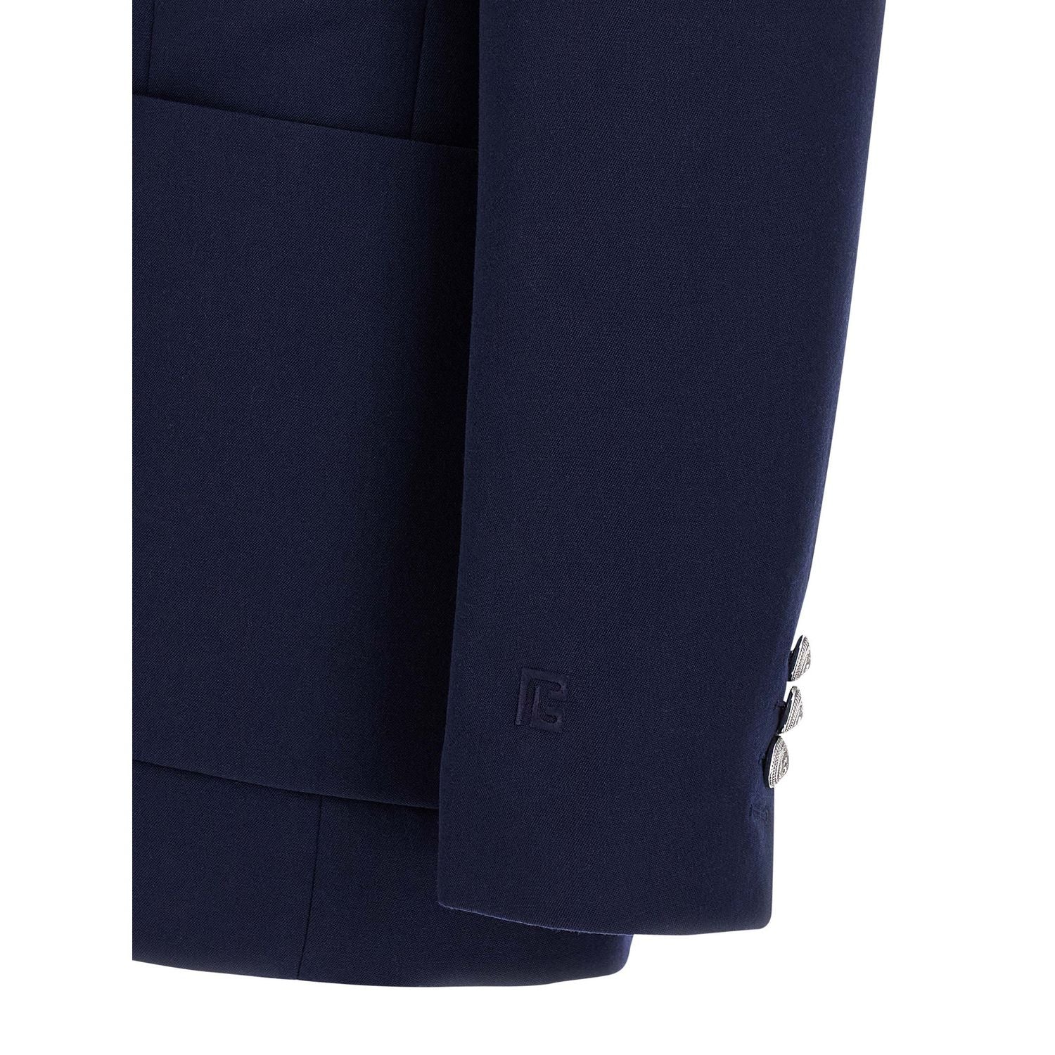 Balmain Blue Virgin Wool Blazer