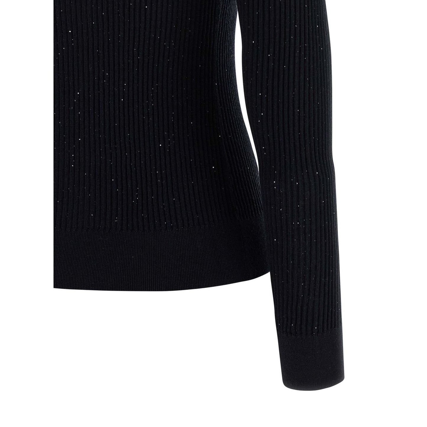 Max Mara Black Silk Cardigan