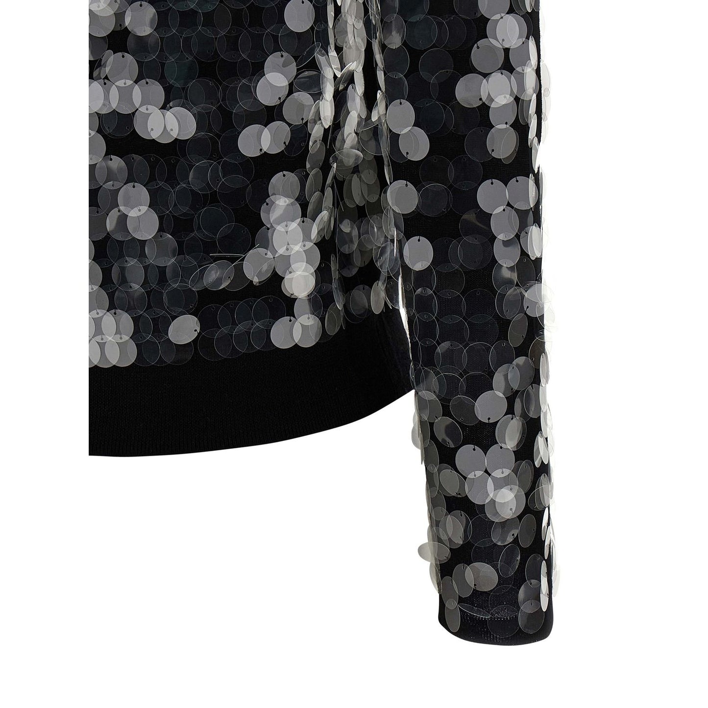 Max Mara Black Virgin Wool Cardigan