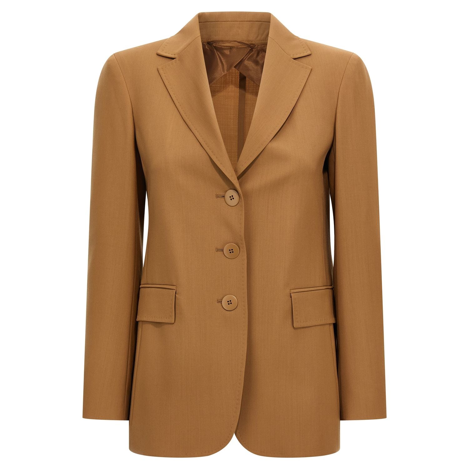 Max Mara Brown Virgin Wool Blazer