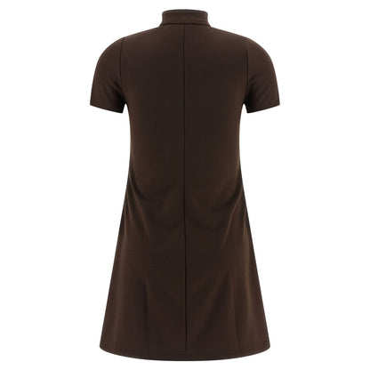 Courrèges Brown Polyester Short Dress