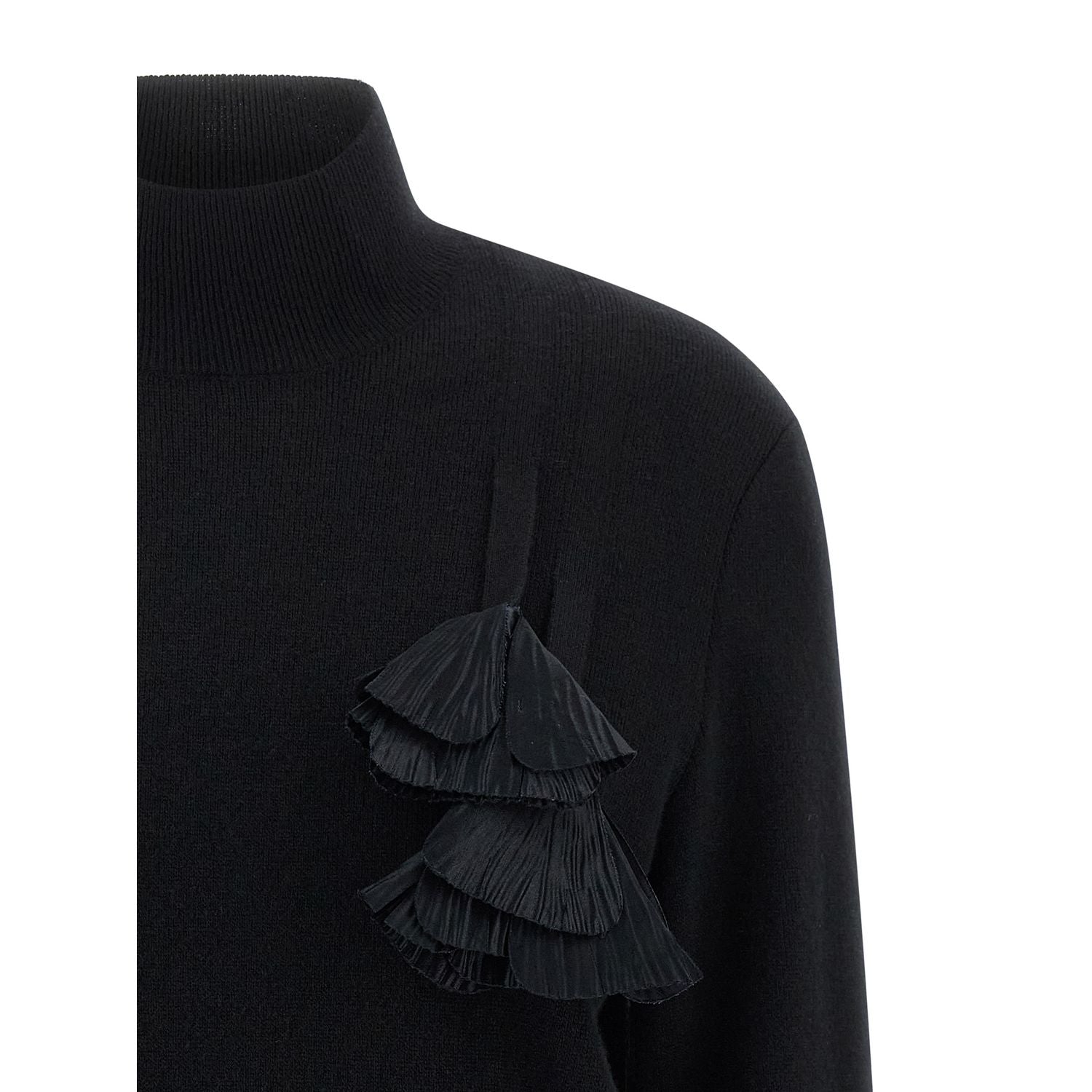 Ferragamo Black Virgin Wool Cardigan