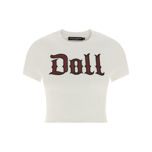 Dolce & Gabbana White Cotton T-Shirt
