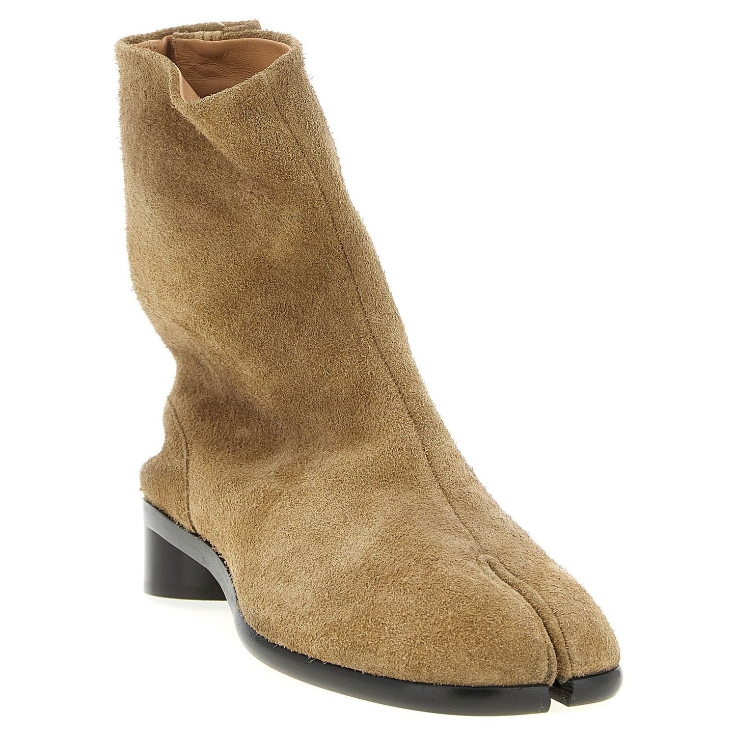 Maison Margiela Beige Calfskin Ankle Boots