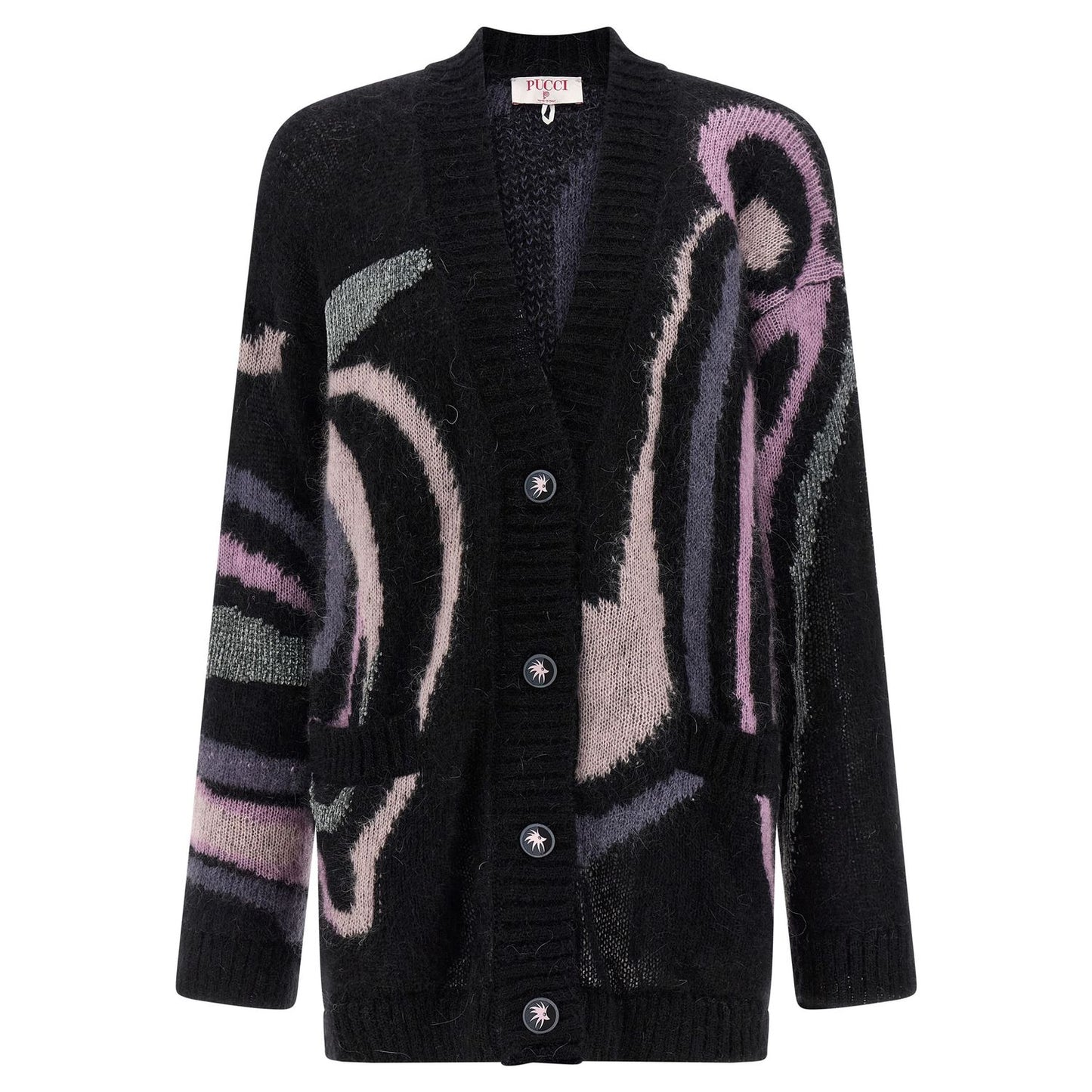 Emilio Pucci Black Wool Cardigan