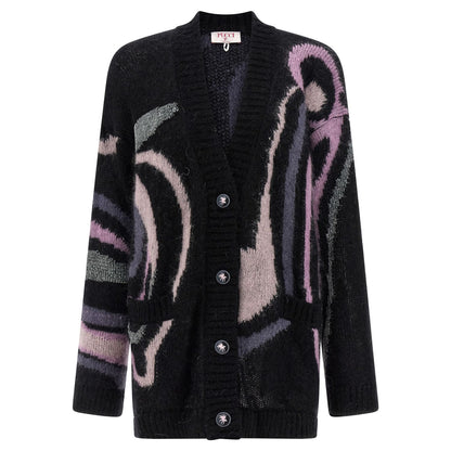 Emilio Pucci Black Wool Cardigan