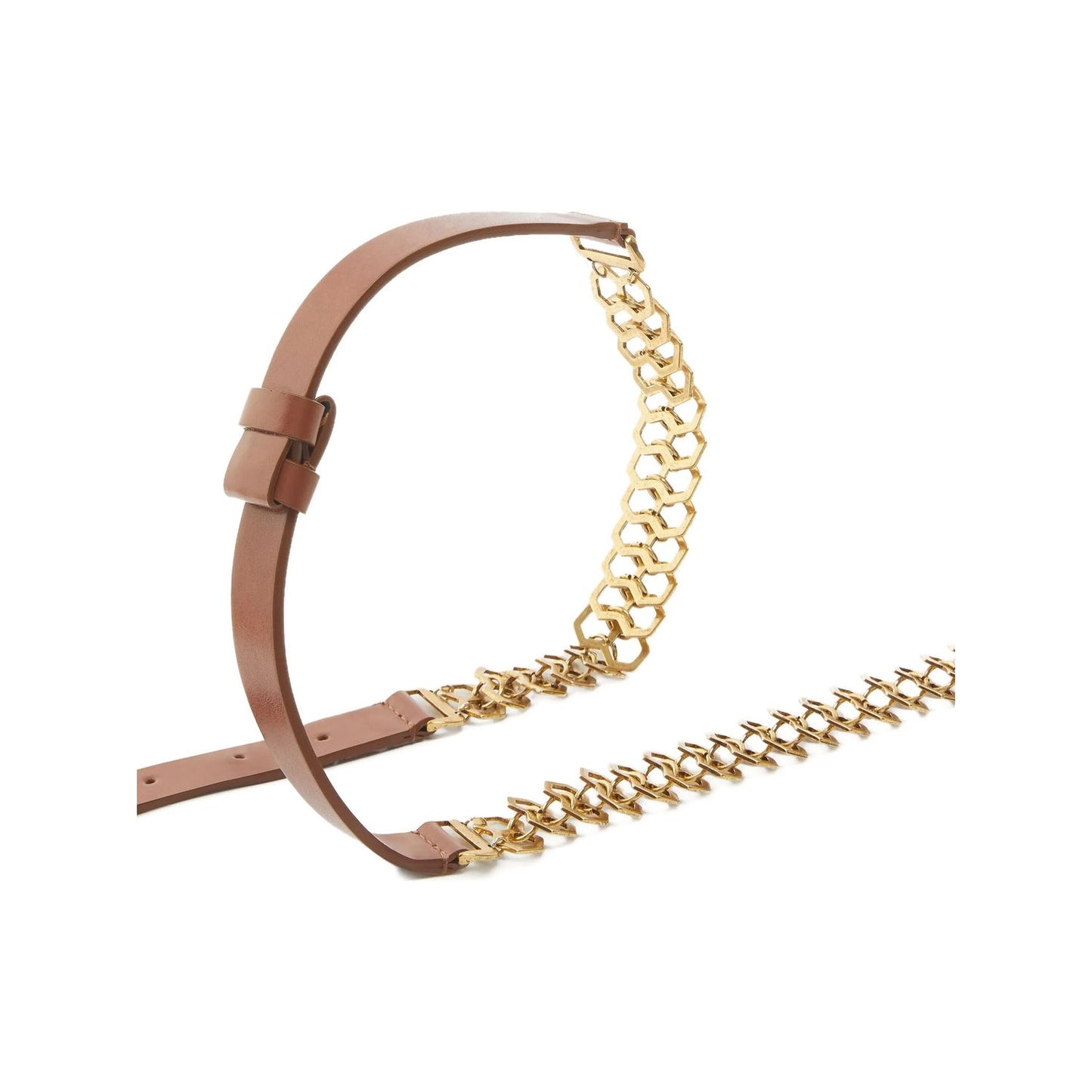 PINKO Brown Calfskin Regular Belt