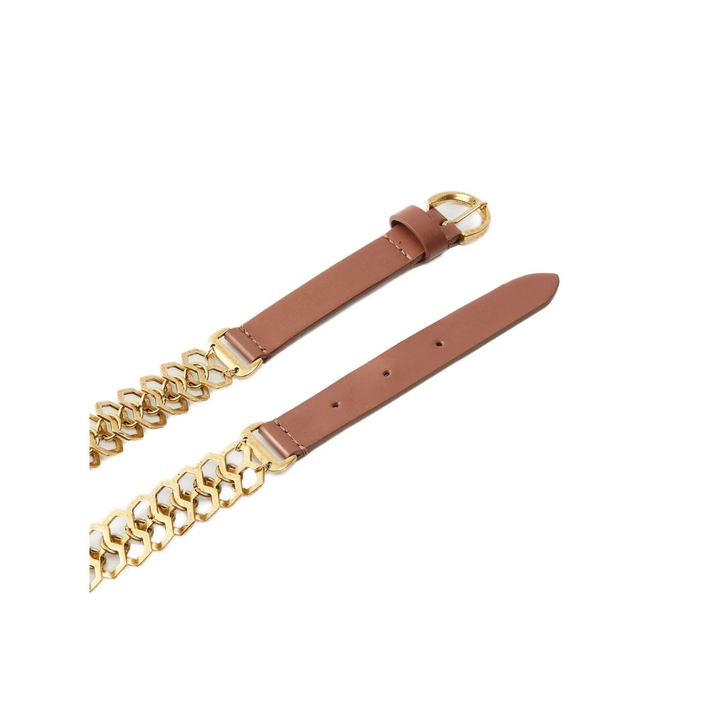 PINKO Brown Calfskin Regular Belt