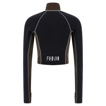 Fendi Black Polyamide Top